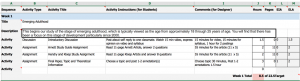 BASIC HIA tool applied to a course (HDFS) screenshot 1